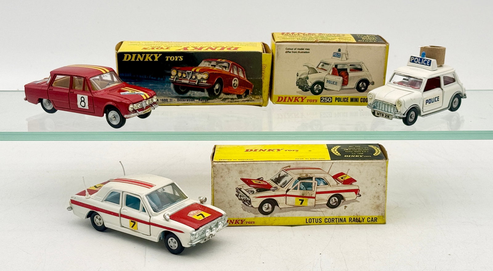 Three Dinky Toys Die-Cast Model Rally and Police Cars (1 of 3)