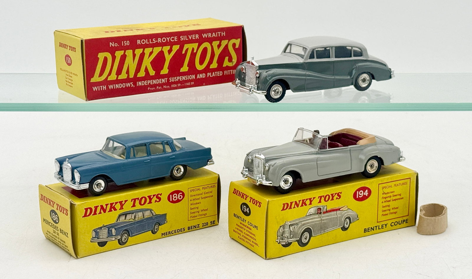 Trio of Boxed Dinky Toys Die-Cast Luxury Model Cars (1 of 3)