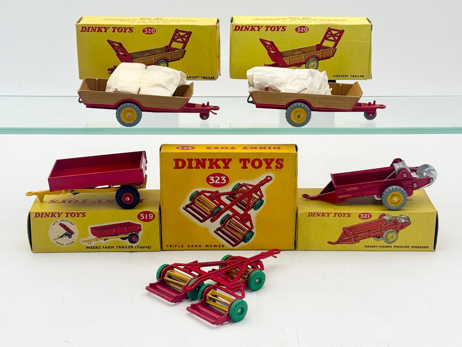 A Collection of Boxed Dinky Toys Farm Vehicles and Trailers (1 of 2)