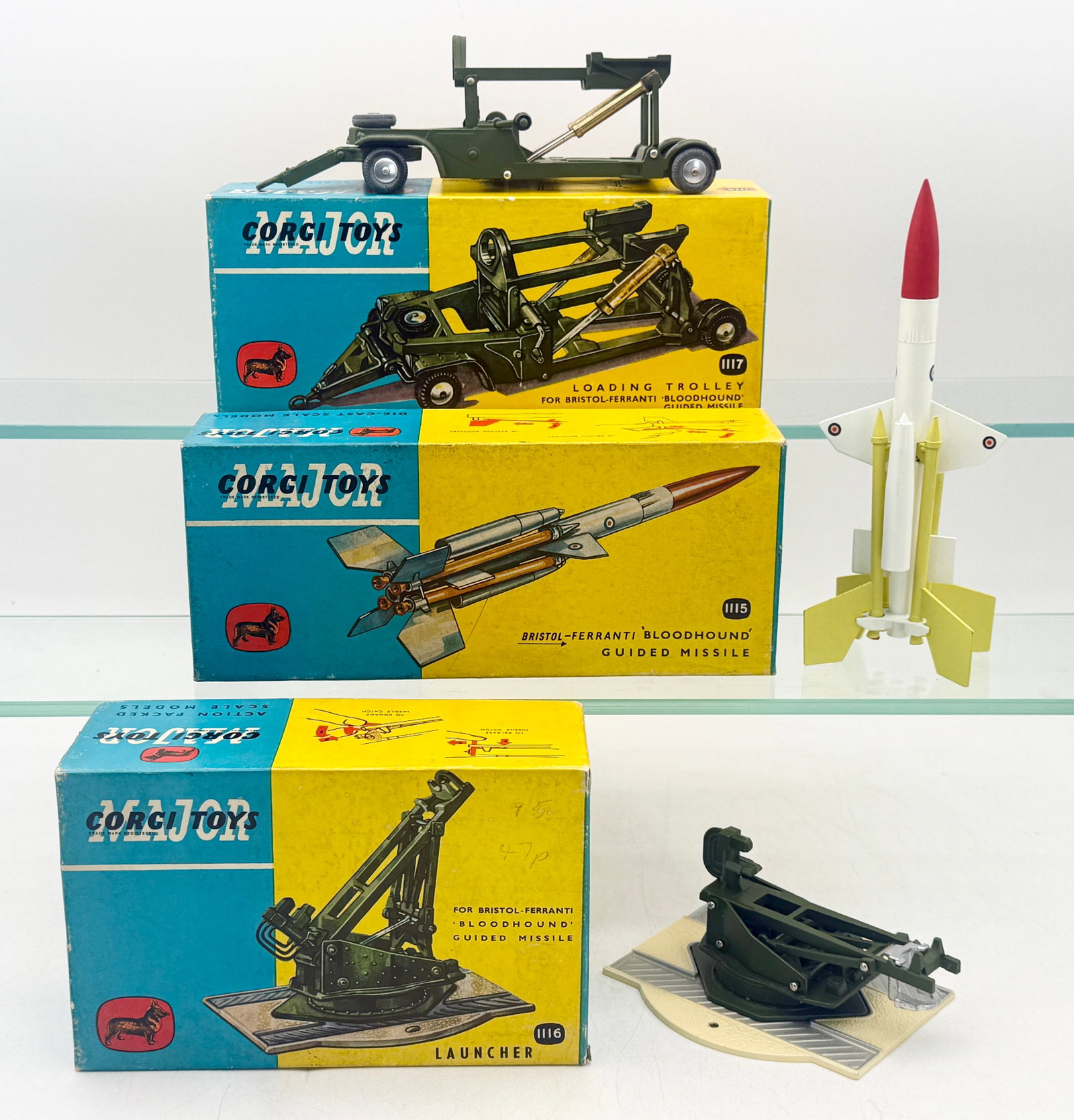 A Trio of Boxed Corgi Major Bloodhound Missile Models (1 of 3)
