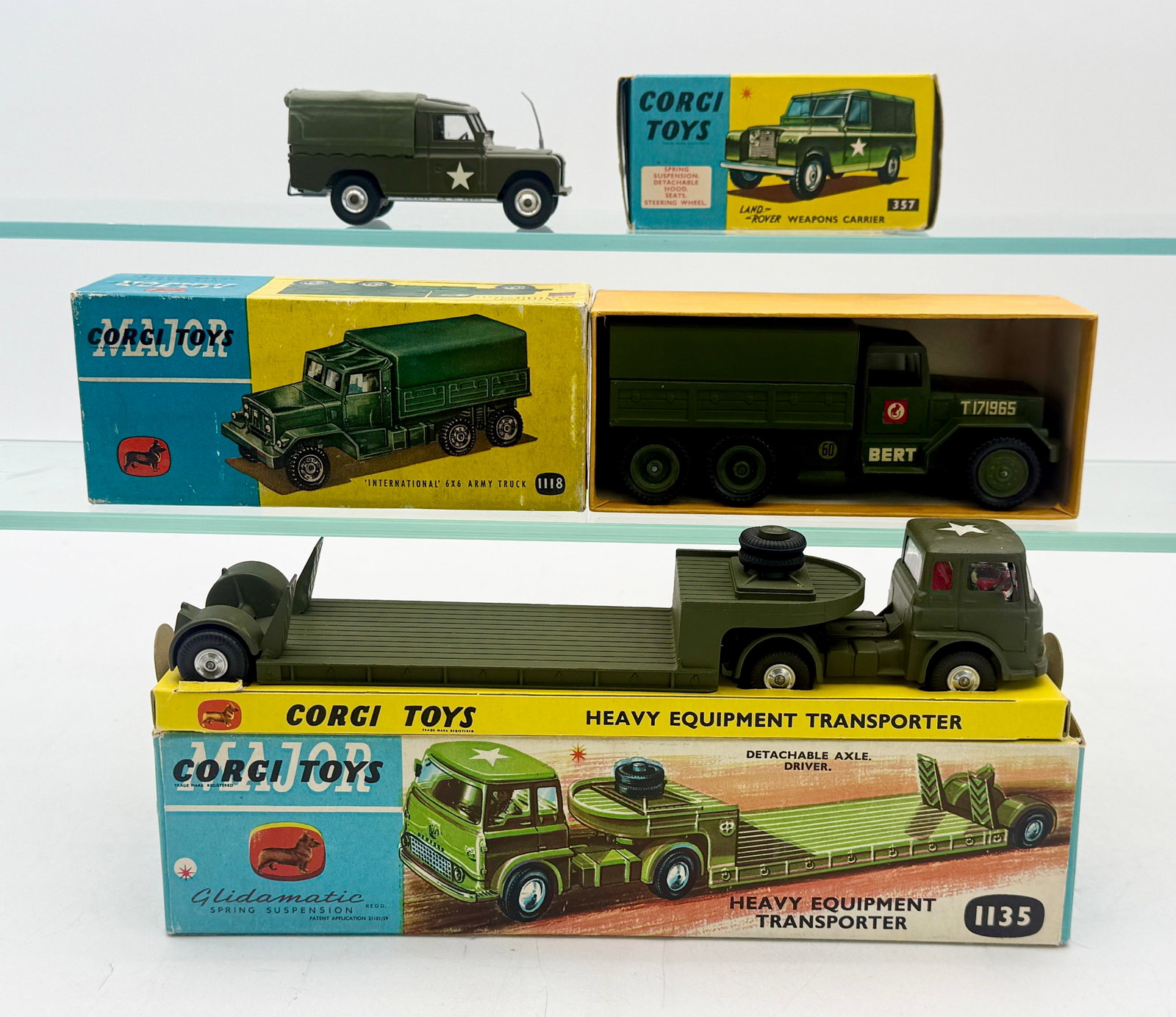 A Trio of Corgi Toys Die-Cast Military Vehicles (1 of 2)
