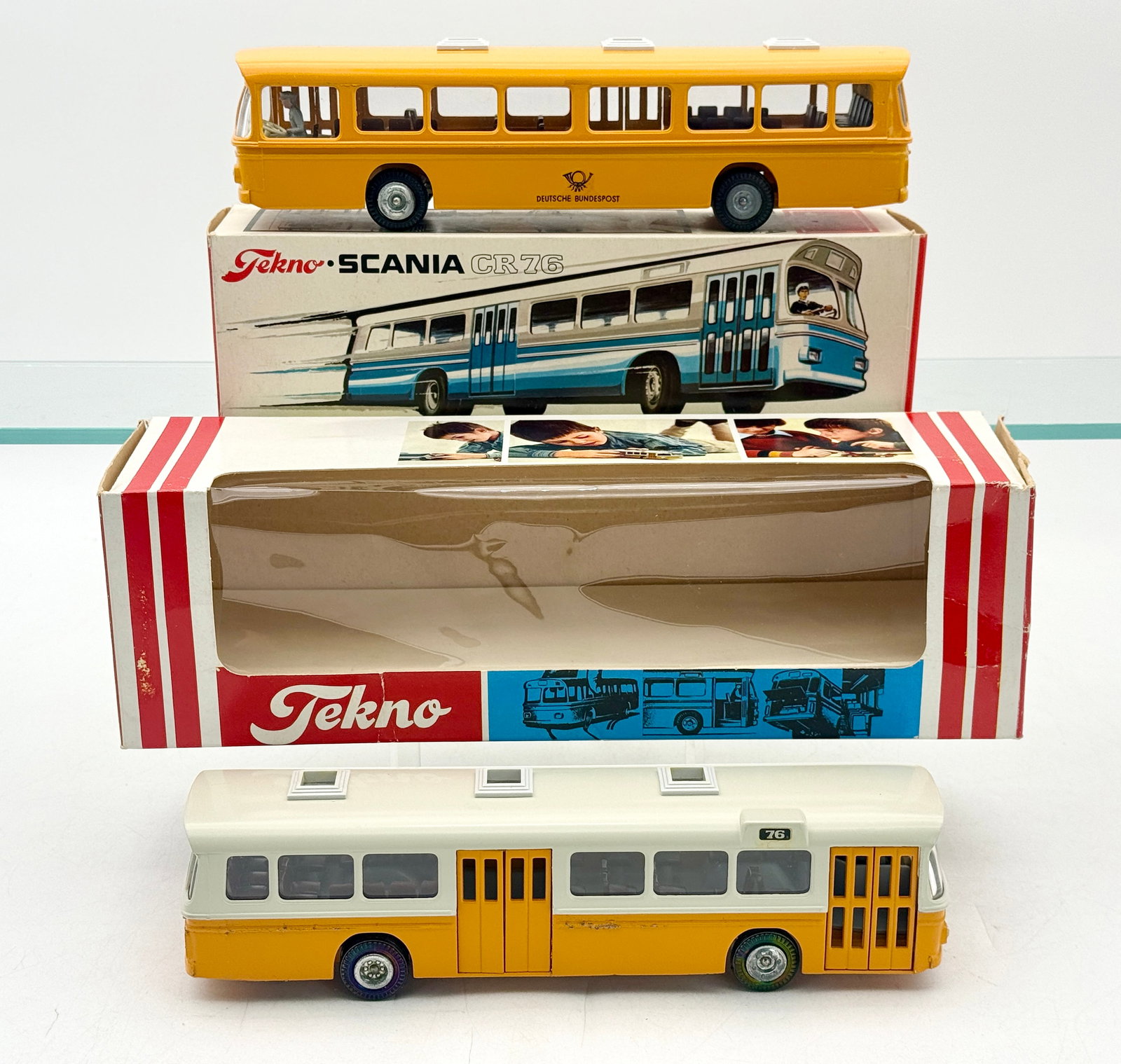A Group of Tekno 851 Scania CR 76 Die-Cast Buses (1 of 3)