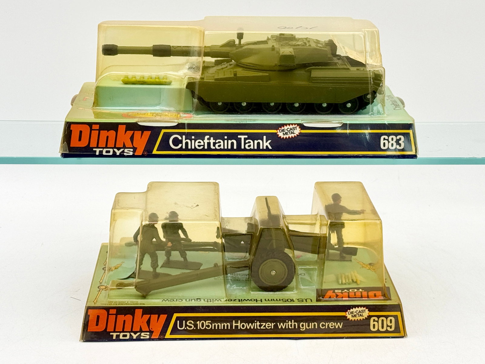 Two Dinky Toys Die-Cast Military Vehicles in Original Blister Packs (1 of 3)