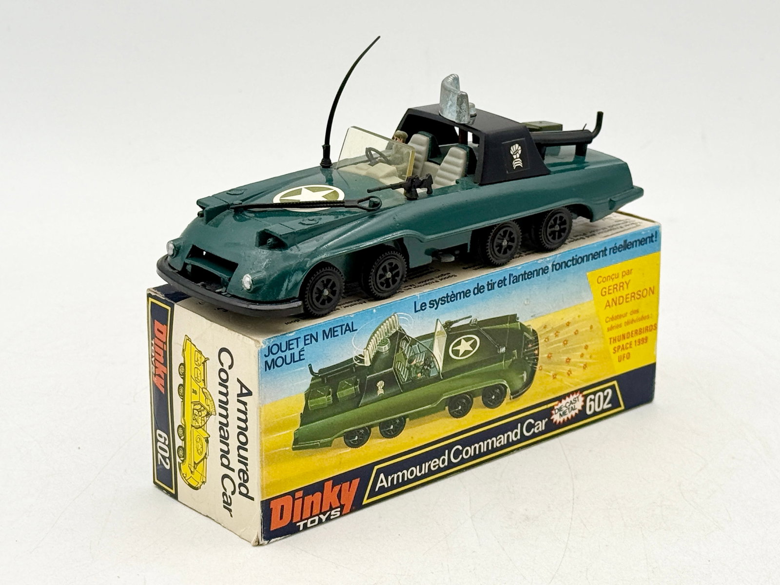 Dinky Toys No. 602 Armored Command Car with Original Box (1 of 7)