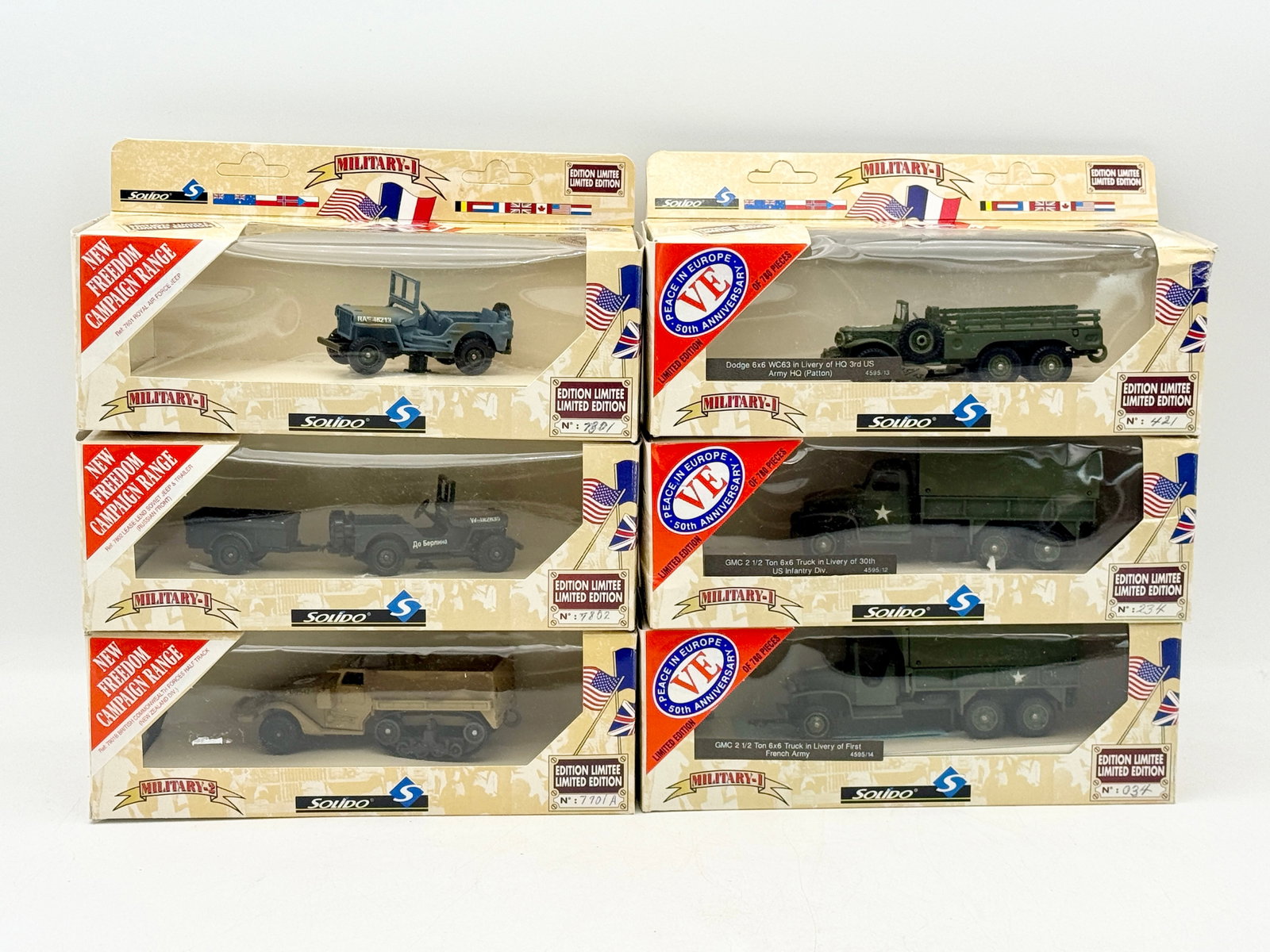 A Collection of Solido Military Die-Cast Vehicles in Original Boxes (1 of 2)