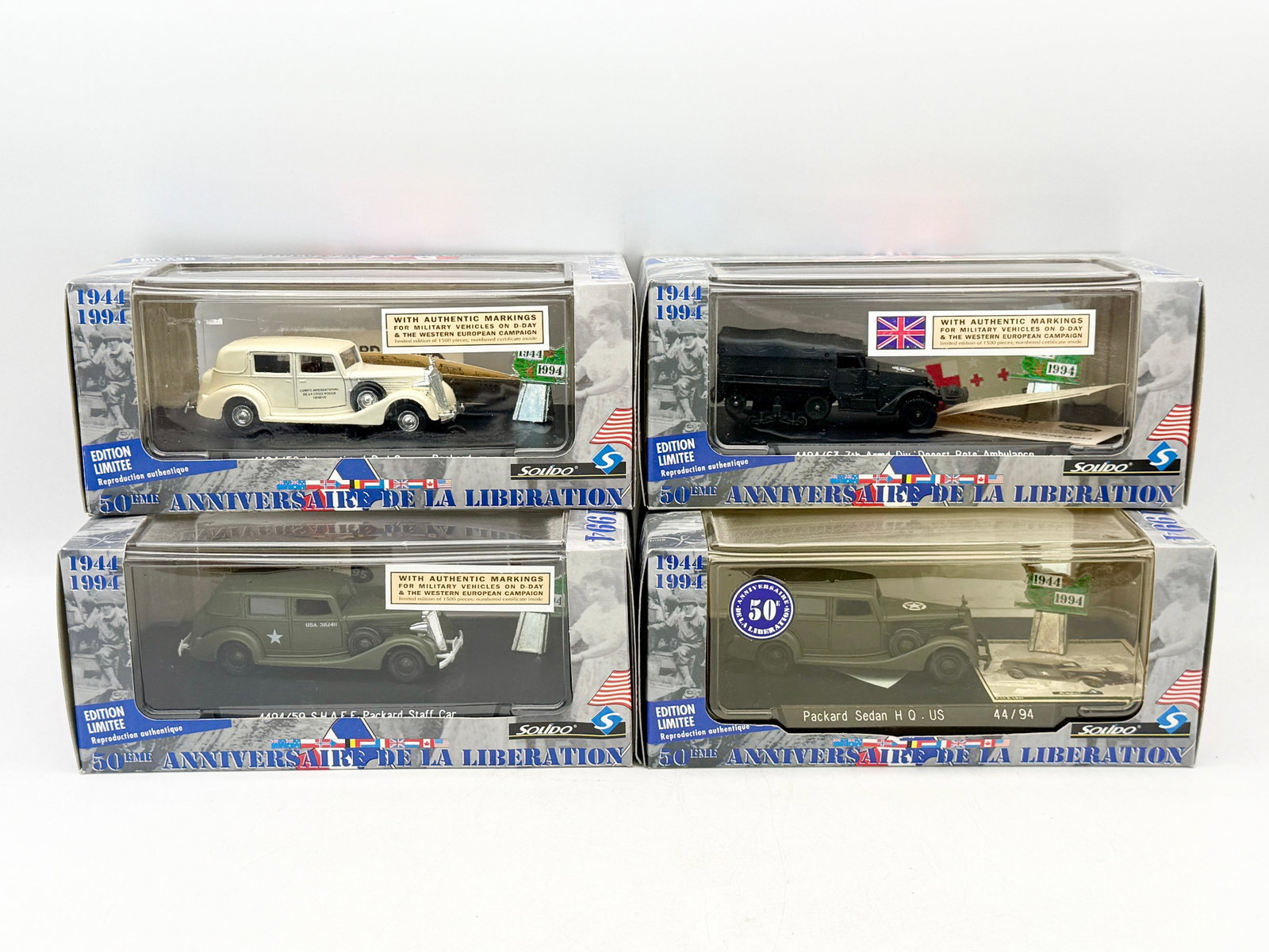 A Collection of Solido 50th Anniversary Liberation Die-Cast Vehicles (1 of 2)