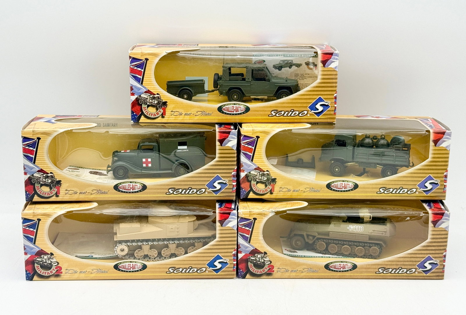 A Collection of Solido Die-Cast Military Vehicle Models (1 of 2)