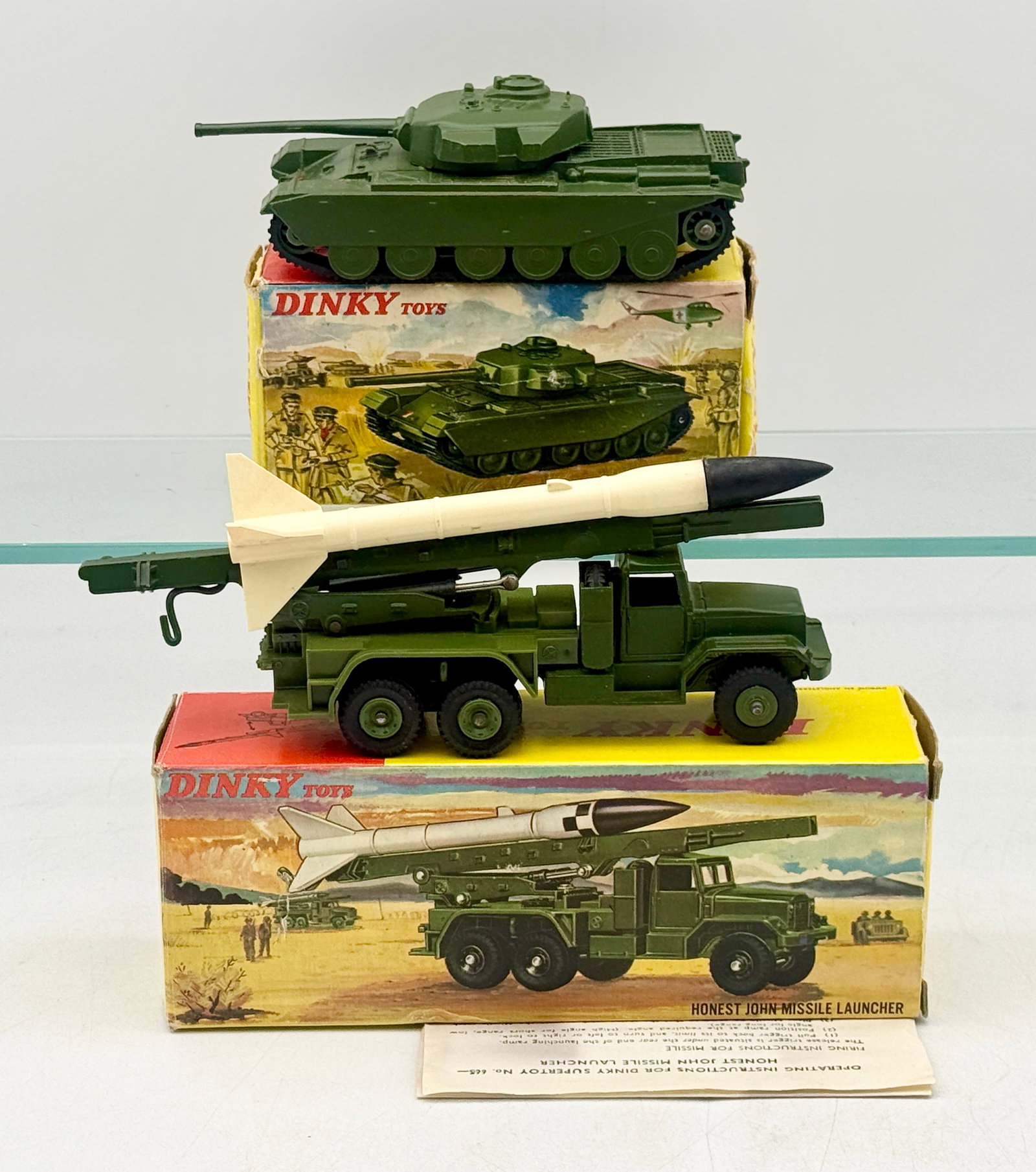Two Dinky Toys Military Vehicles with Original Pictorial Boxes (1 of 3)