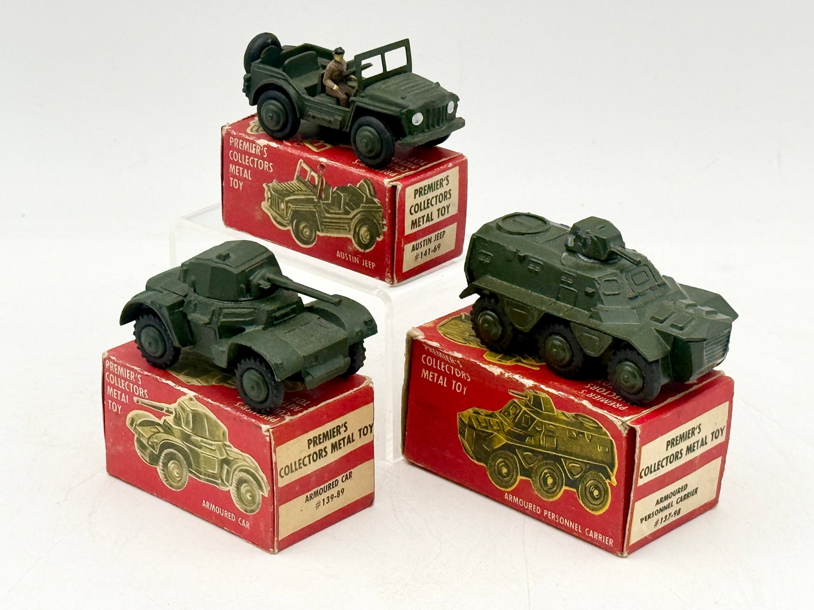 A Trio of Premier Japanese Die-Cast Metal Military Toy Vehicles (1 of 4)