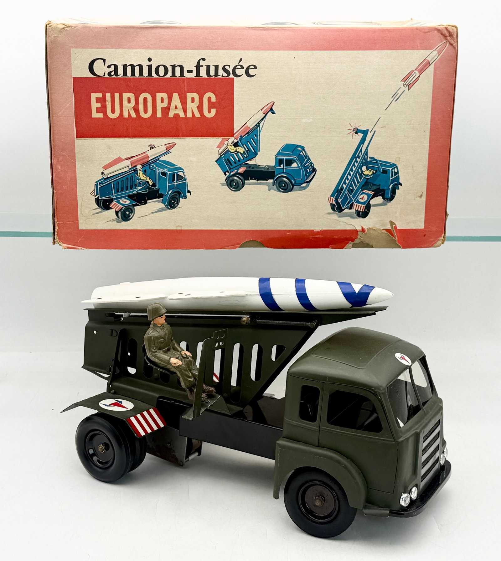 CIJ Tinplate Renault Europarc Missile Launcher Truck with Original Box (1 of 5)