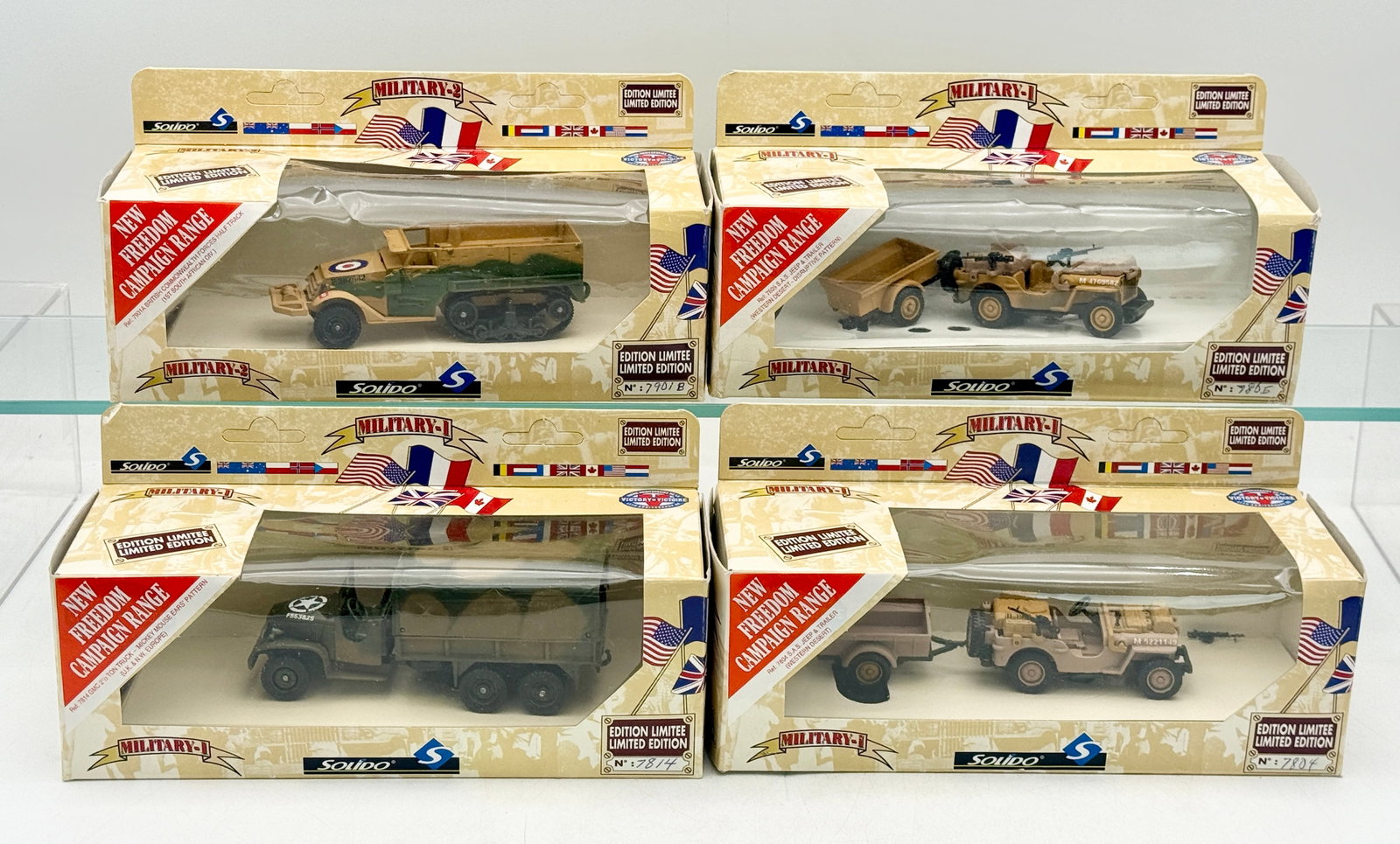 A Collection of Solido New Freedom Campaign Range Military Vehicles (1 of 4)