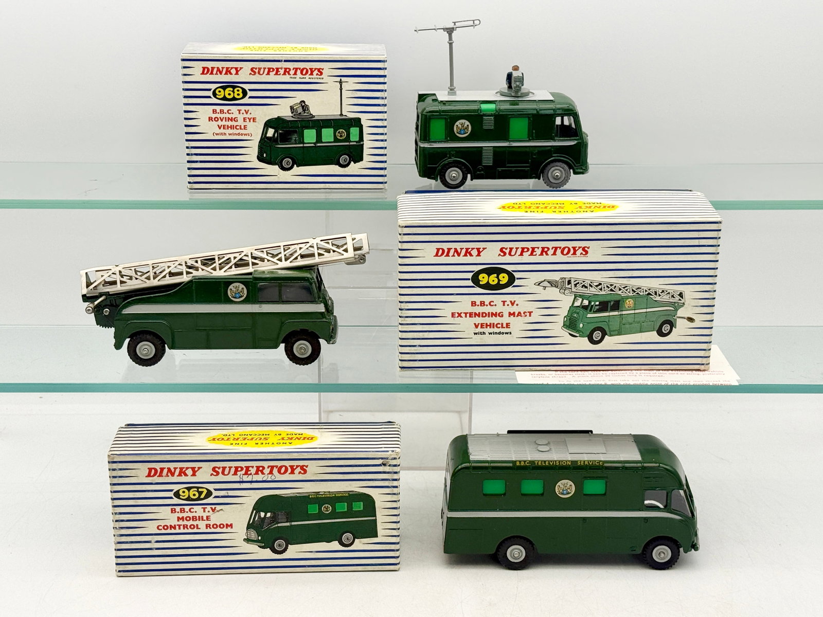 Trio of Dinky Supertoys BBC Television Service Vehicles (1 of 4)