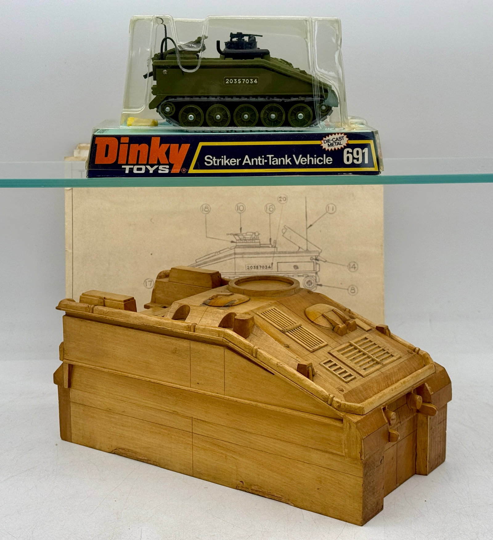 A Collection of Dinky Toys Striker Anti-Tank Vehicle Development Items (1 of 5)