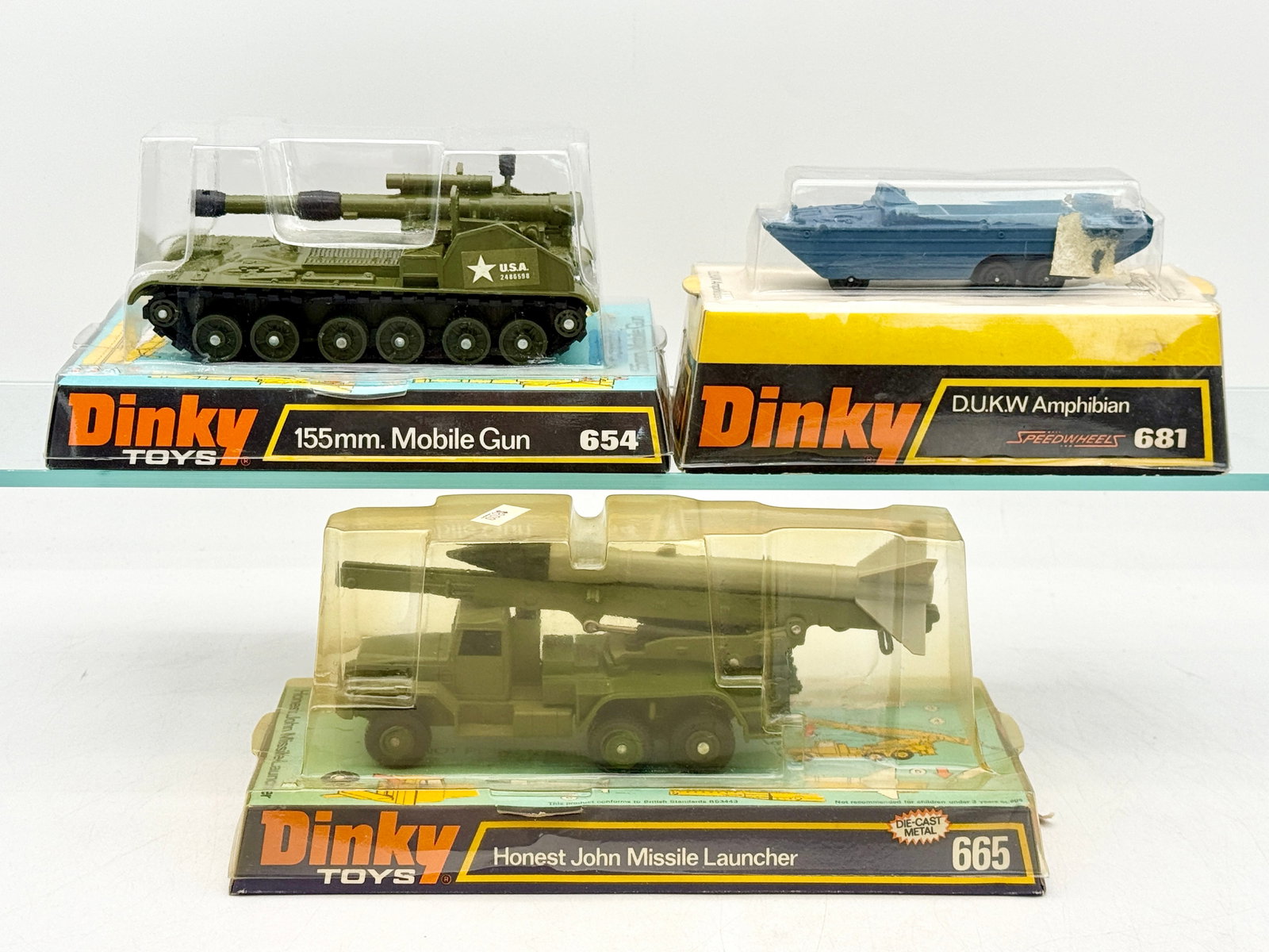A Trio of Dinky Toys Die-Cast Military Vehicles (1 of 4)