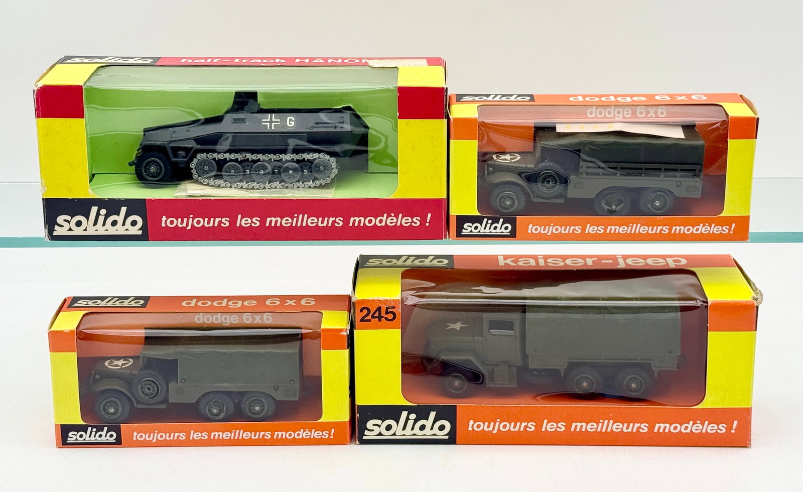 A Collection of Vintage Solido Die-Cast Military Vehicles (1 of 4)
