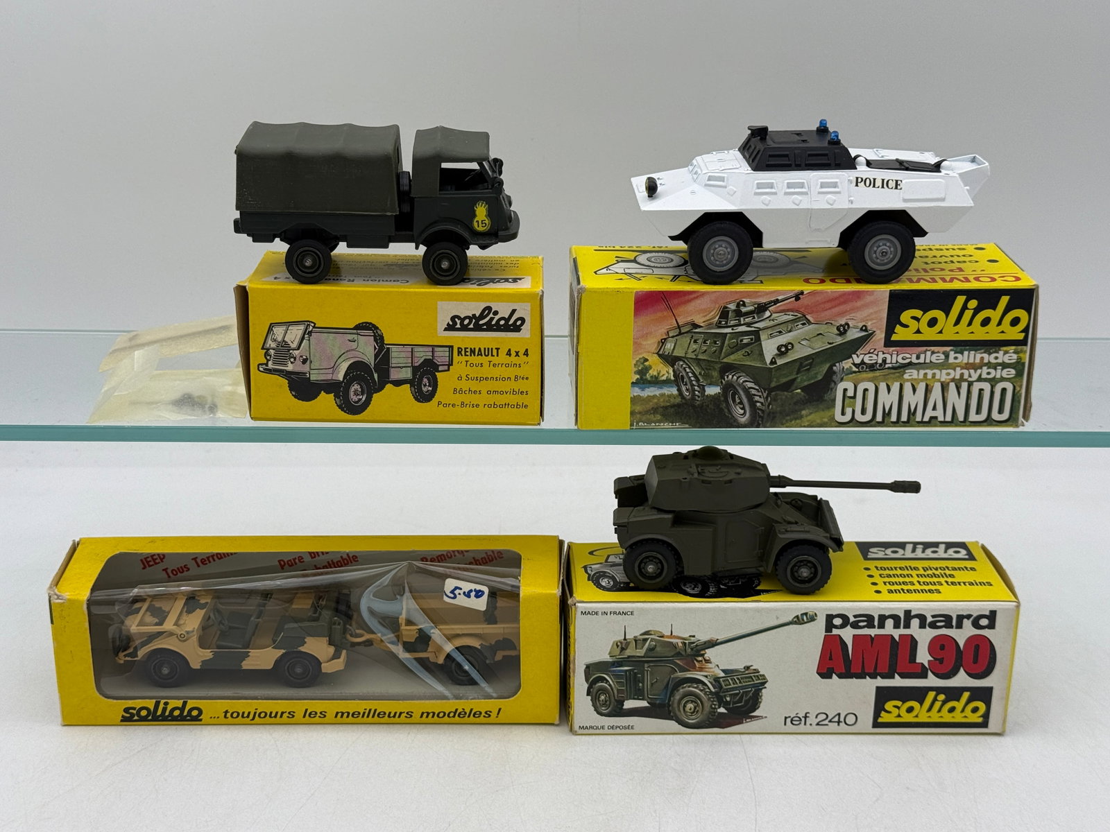 A Group of Solido French Die-Cast Military and Service Vehicles (1 of 2)