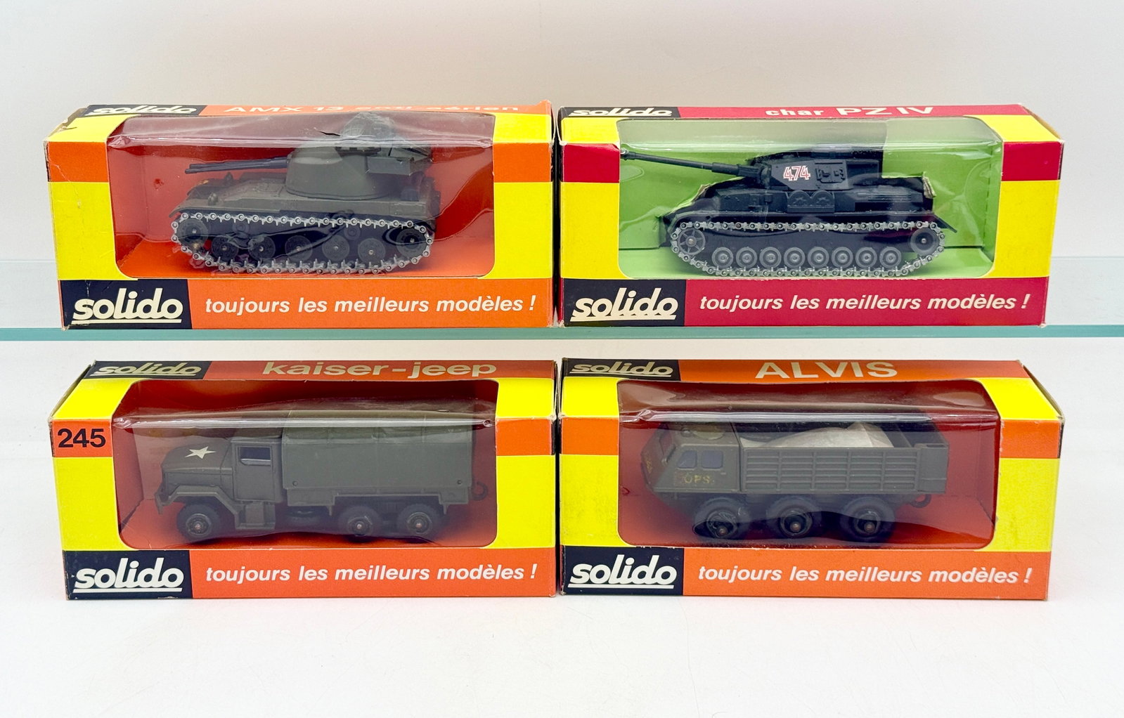 An Assortment of Solido Boxed Die-cast Military Vehicles (1 of 4)
