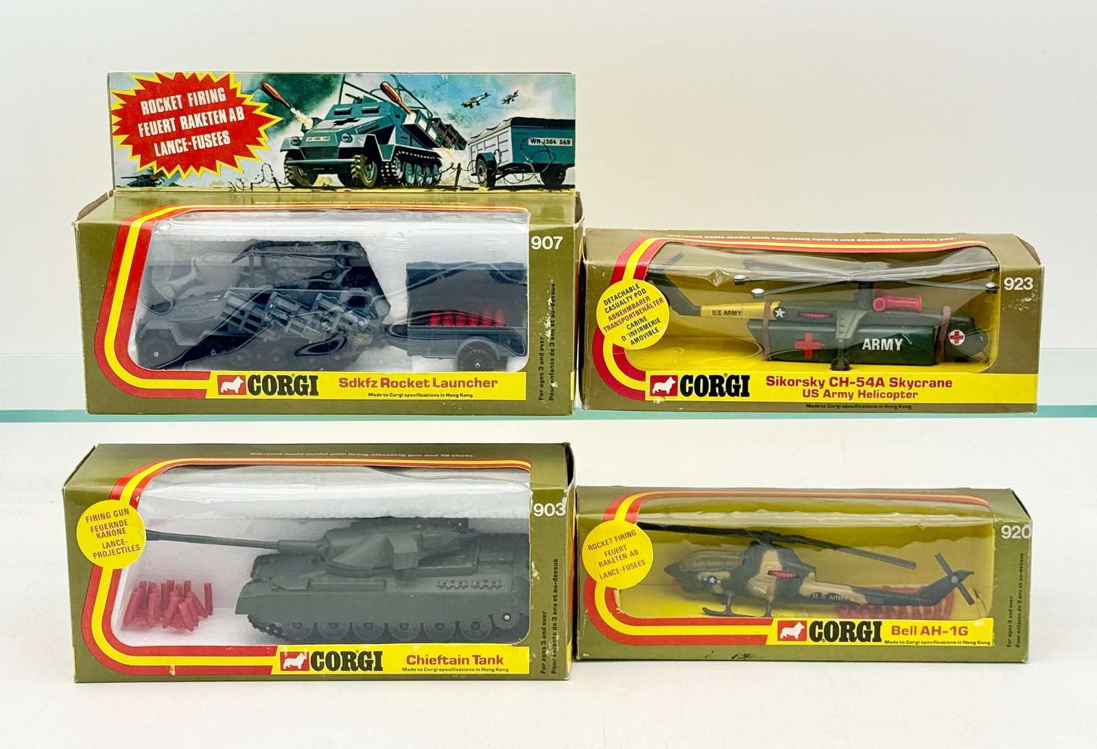 A Group of Corgi Die-Cast Military Vehicle Toys (1 of 4)