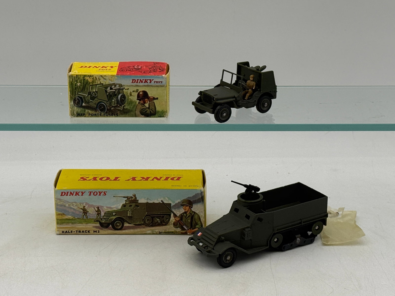 Two French Dinky Toys Military Vehicles with Original Boxes (1 of 2)