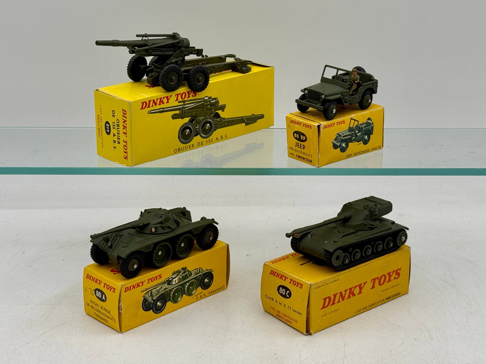 A Group of French Dinky Toys Die-Cast Military Vehicles (1 of 2)