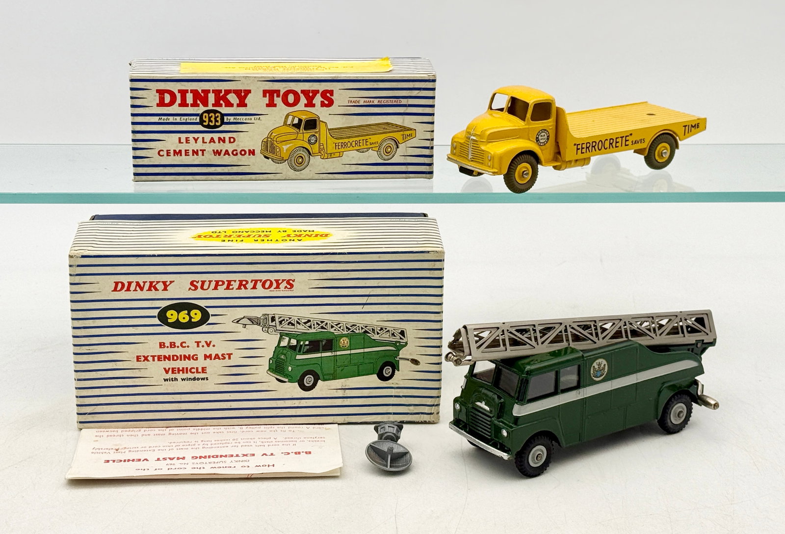 Two Dinky Toys Leyland Cement Wagon and BBC TV Vehicle (1 of 3)