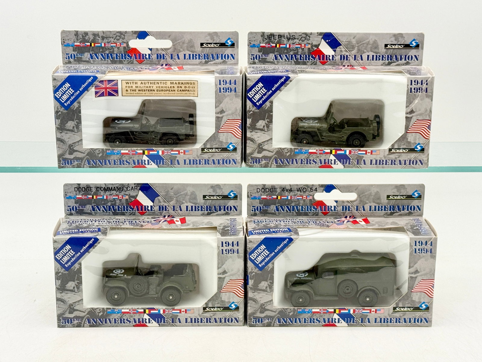 A Group of Solido 50th Anniversary Die-Cast Military Vehicles (1 of 3)