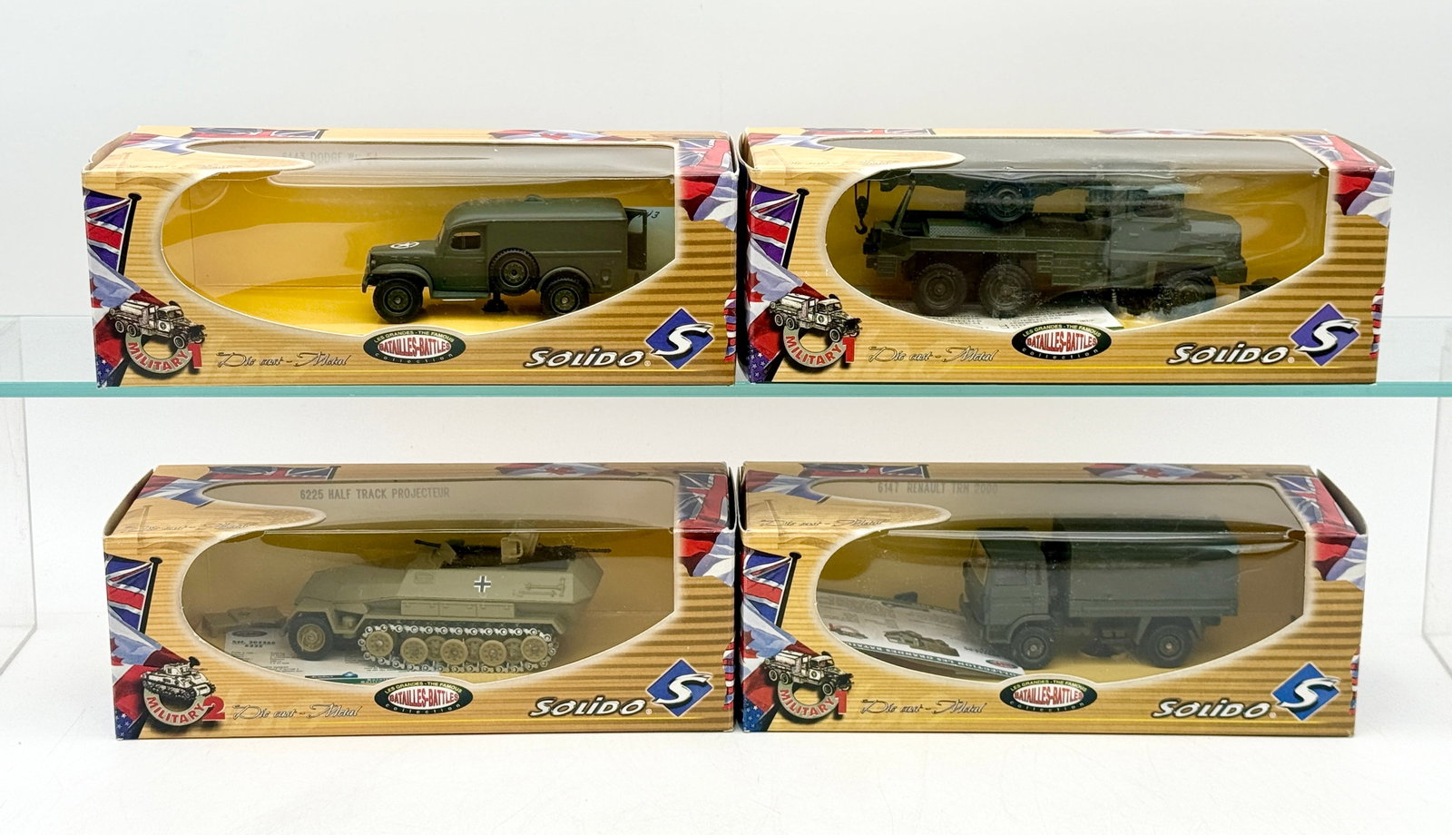 A Group of Solido Die-Cast Military Vehicles in Original Boxes (1 of 3)