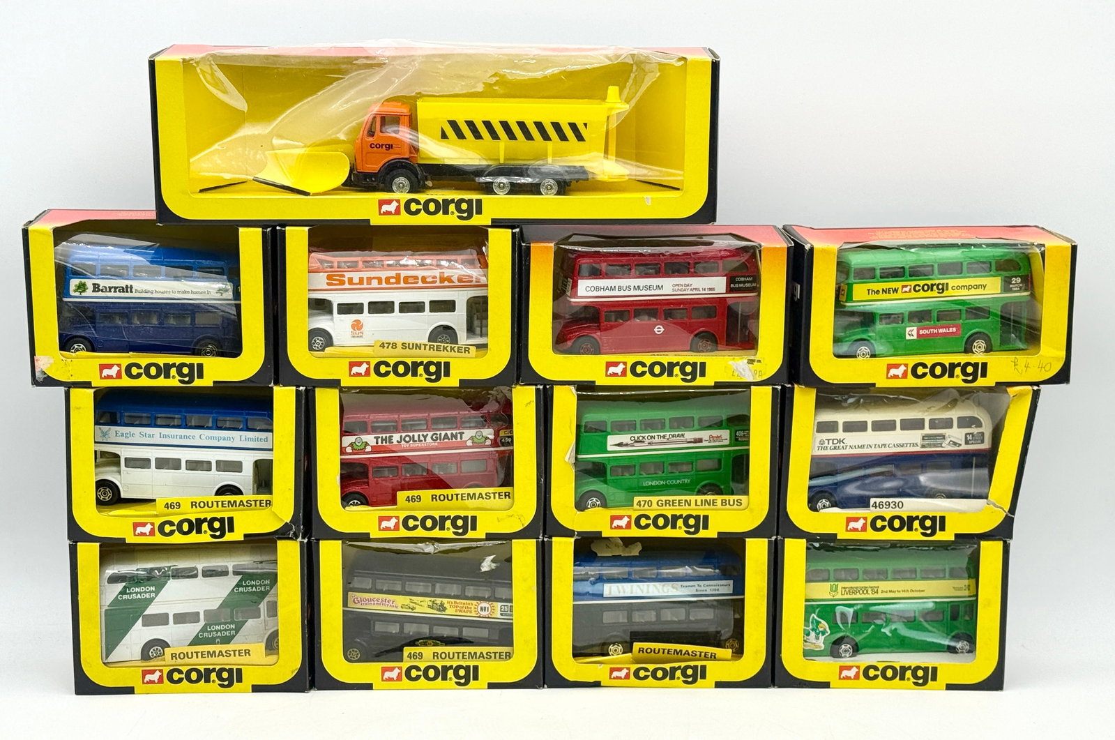 A Collection of Corgi Die-Cast Bus and Truck Models (1 of 2)