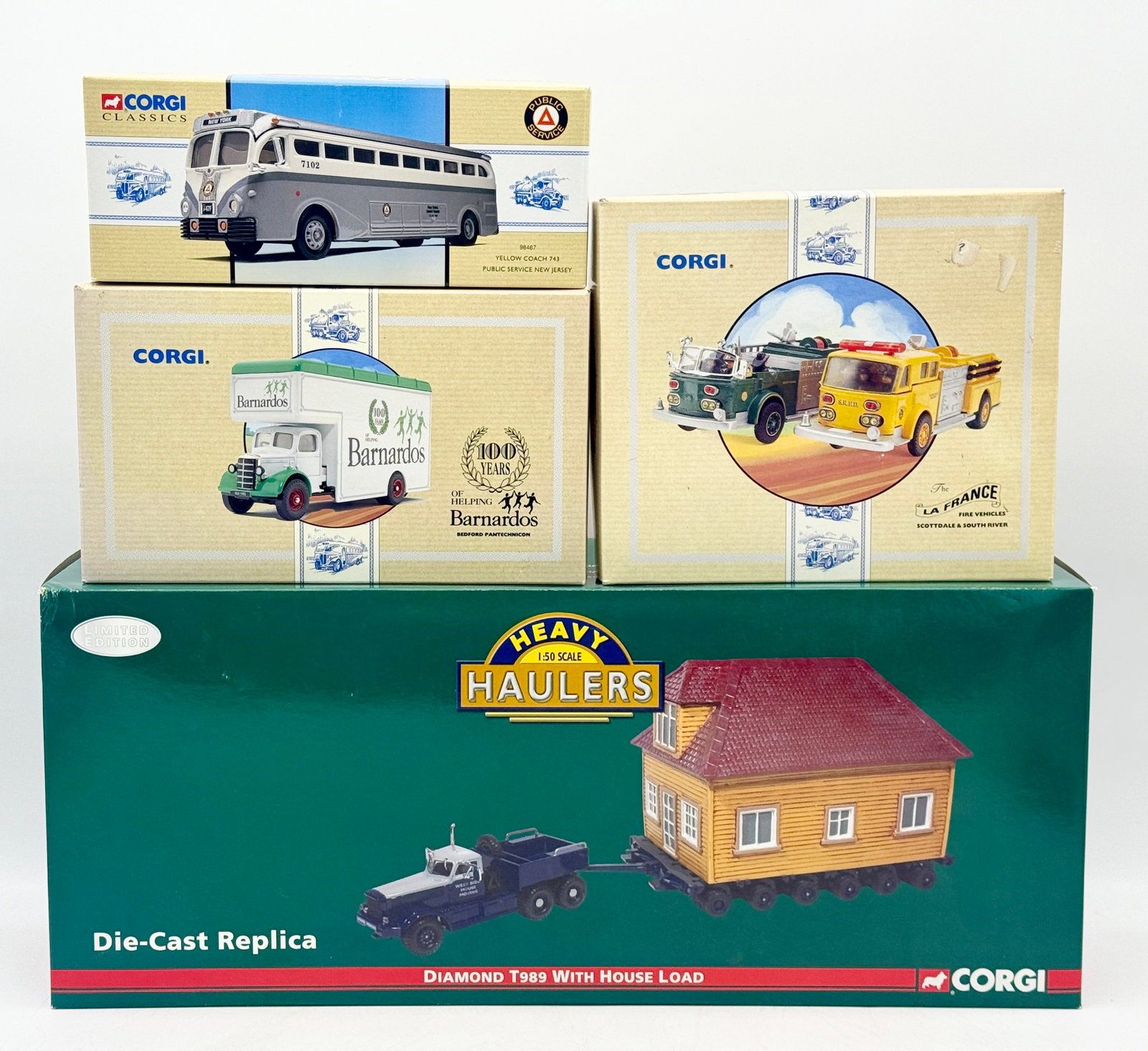 A Collection of Corgi Die-Cast Model Commercial and Service Vehicles (1 of 2)