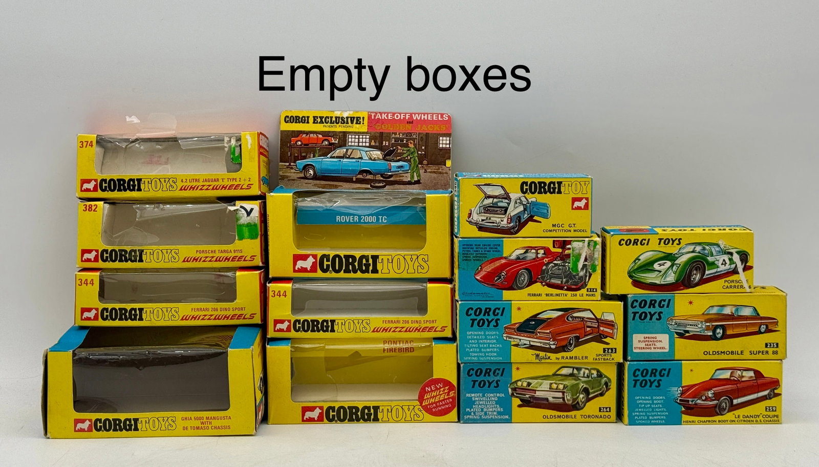 A Collection of Vintage Corgi Toys Die-Cast Vehicle Display Boxes (1 of 2)