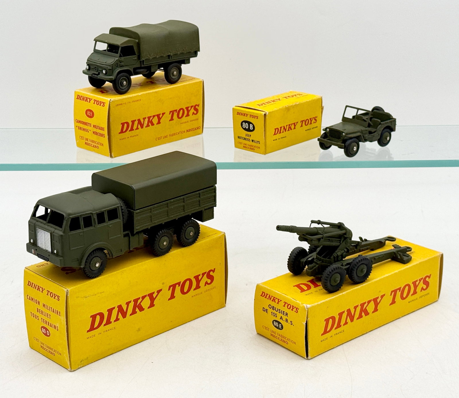 A Collection of French Dinky Toys Die-Cast Military Vehicles (1 of 3)