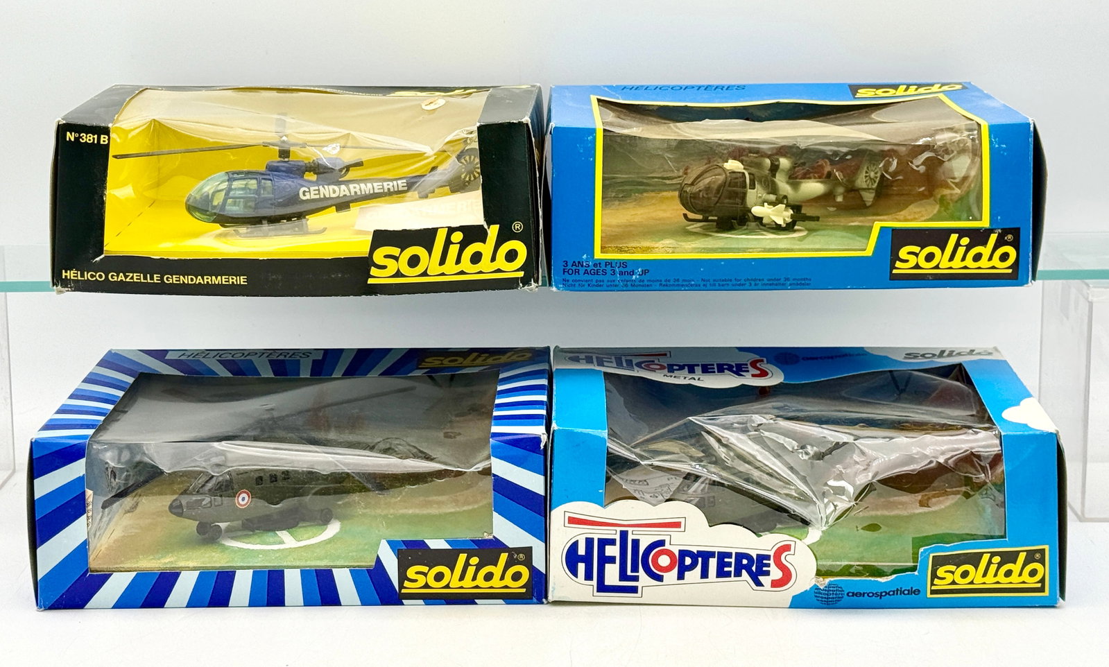 A Collection of Solido Die-Cast Metal Model Helicopters (1 of 4)