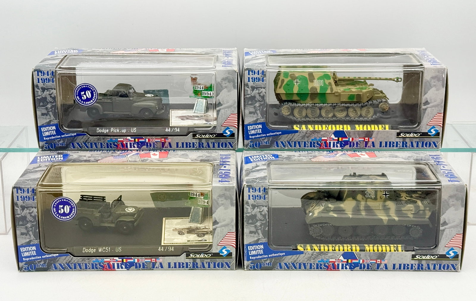 A Collection of Solido 1:72 Scale Commemorative Military Vehicles (1 of 2)