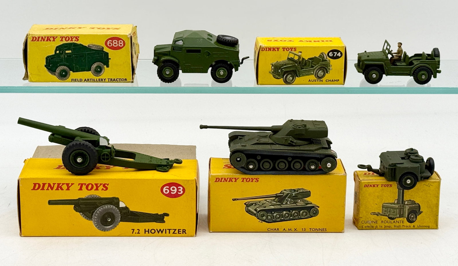 A Collection of Boxed Dinky Toys Die-Cast Military Vehicles (1 of 3)