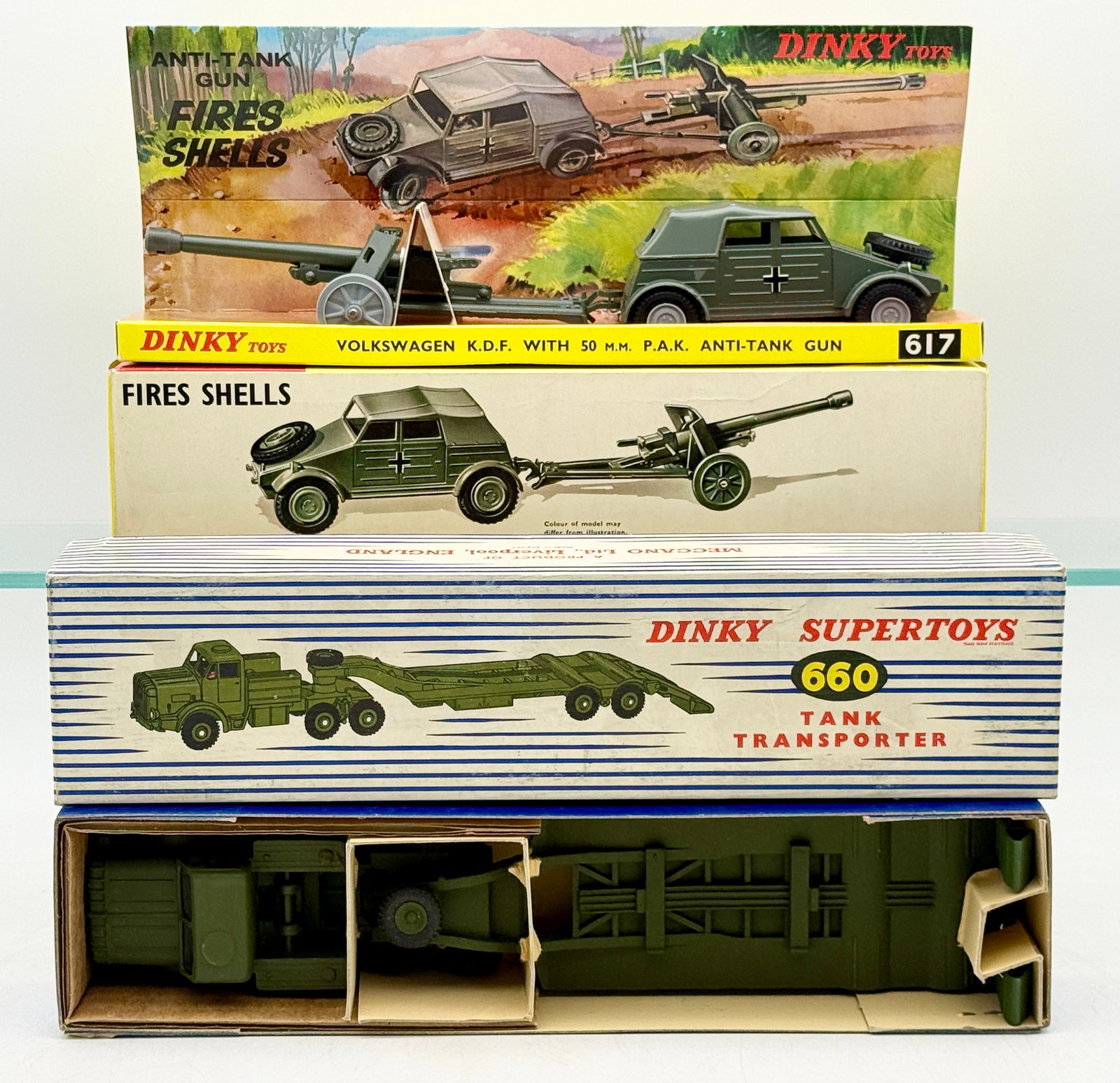 A Trio of Dinky Toys and Dinky Supertoys Military Vehicles (1 of 3)