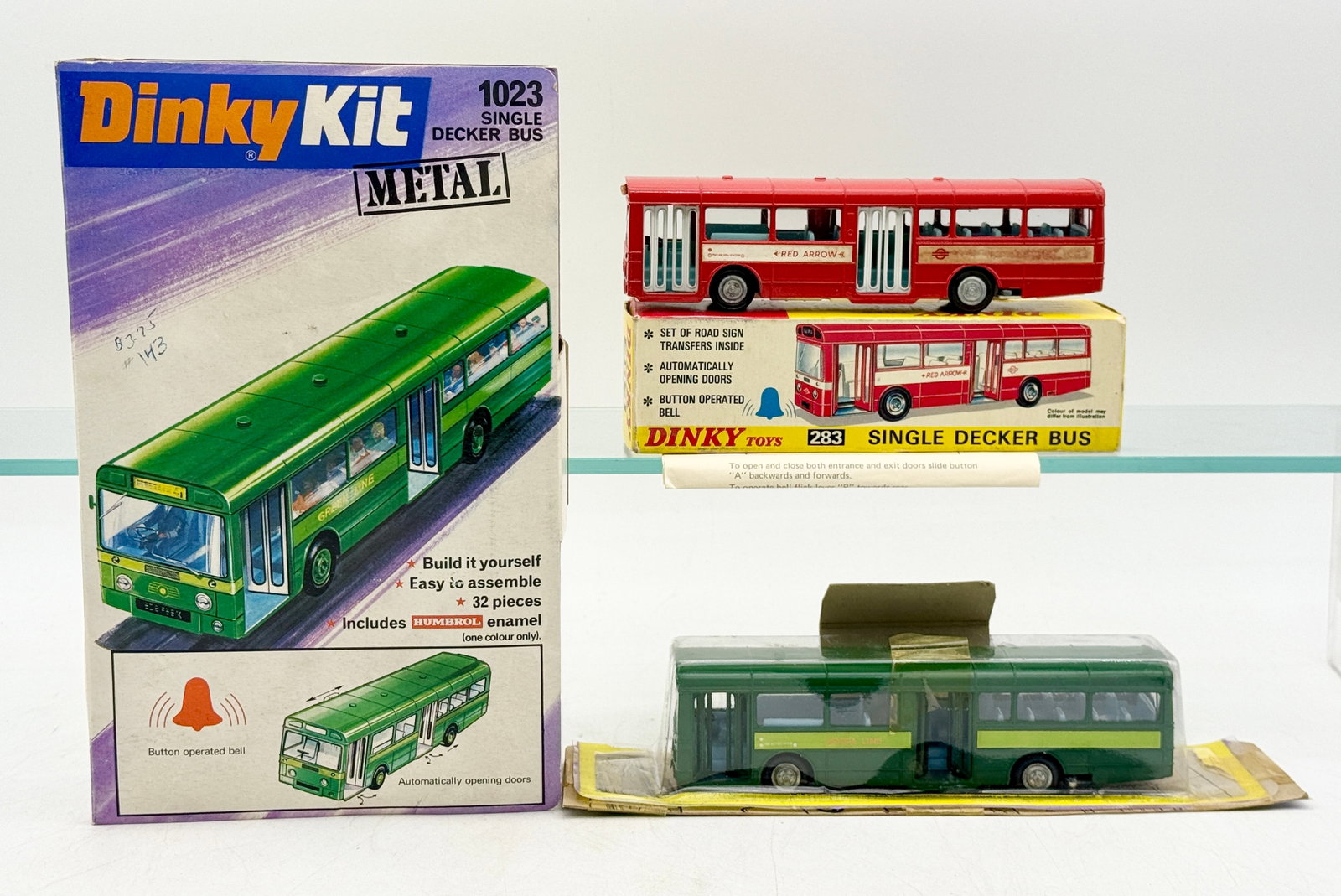 A Group of Dinky Toys Single Decker Buses and Kit (1 of 2)