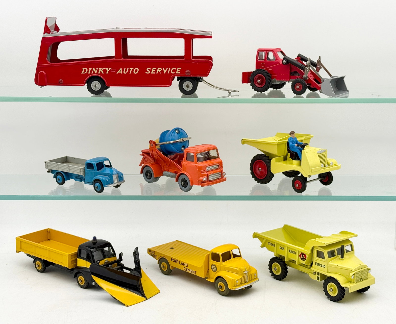 A Collection of Vintage Dinky Toys Die-Cast Service Vehicles (1 of 3)