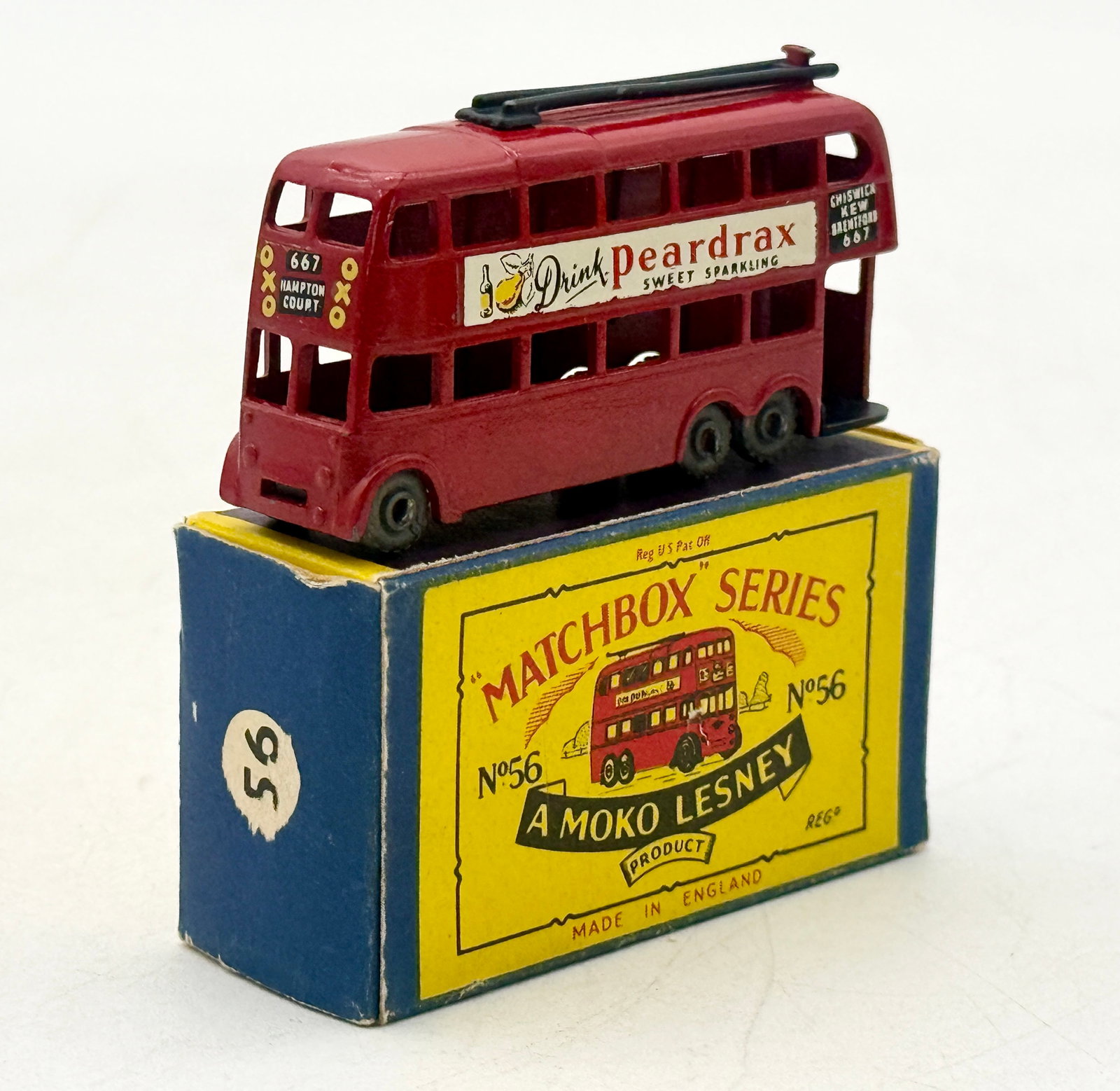 Matchbox Series No. 56 London Trolleybus by Moko Lesney (1 of 4)