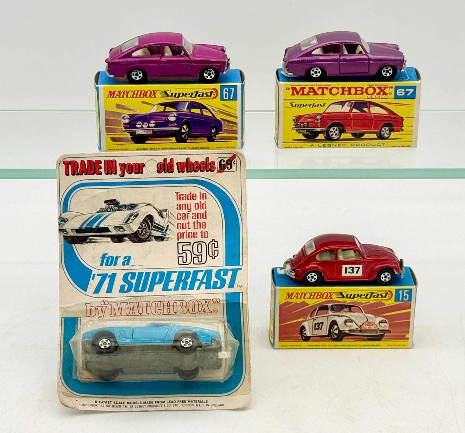 A Group of Vintage Lesney Matchbox Superfast Volkswagen Vehicles (1 of 2)