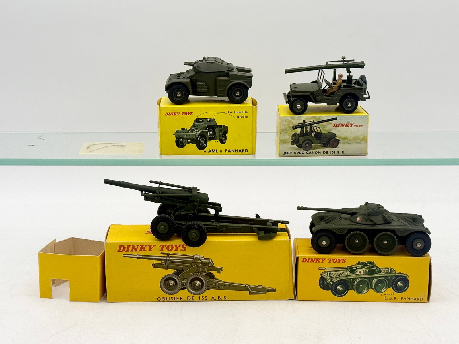 A Collection of Boxed French Dinky Toys Military Vehicles (1 of 2)