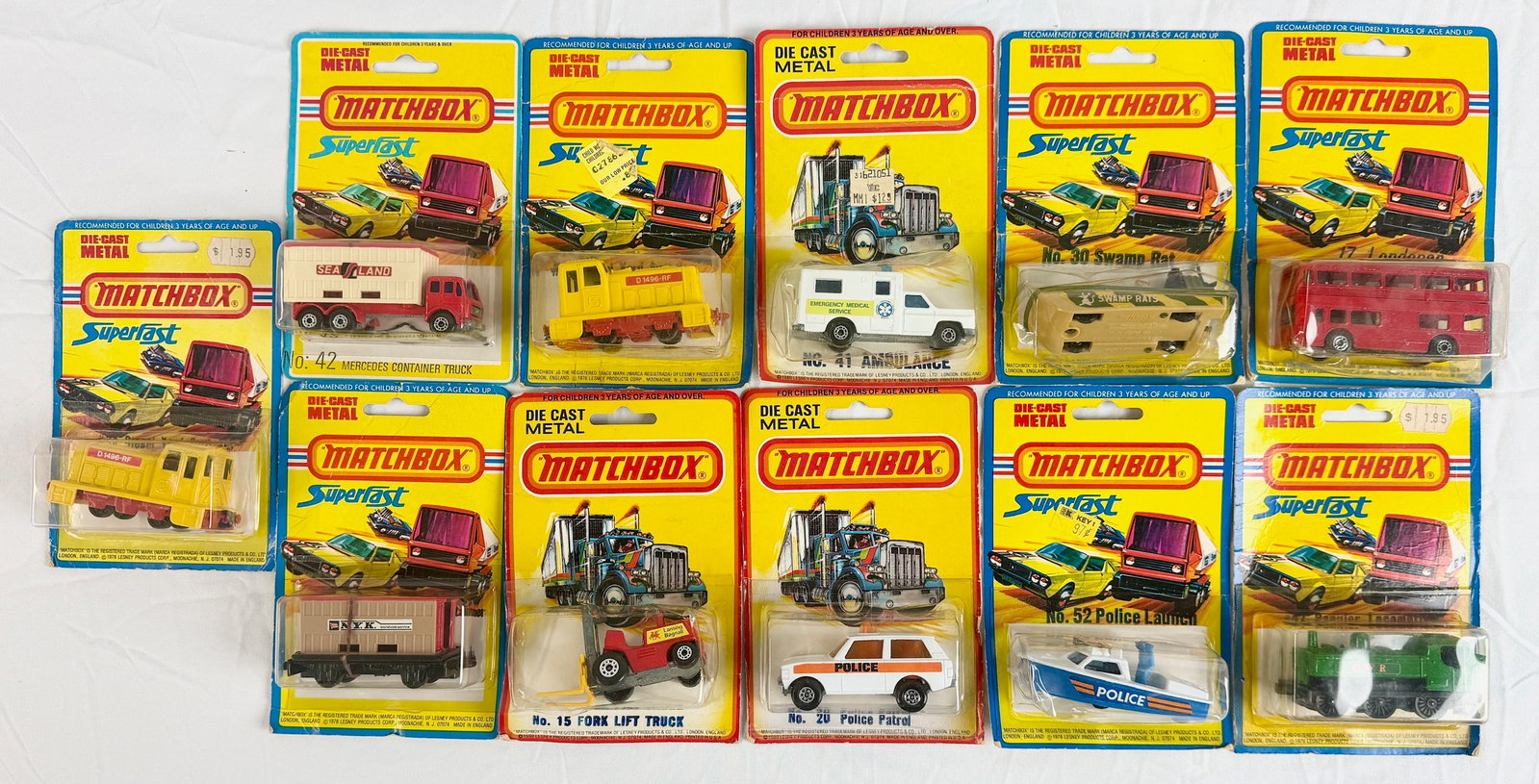A Collection of Vintage Matchbox Superfast Die-Cast Vehicles (1 of 1)