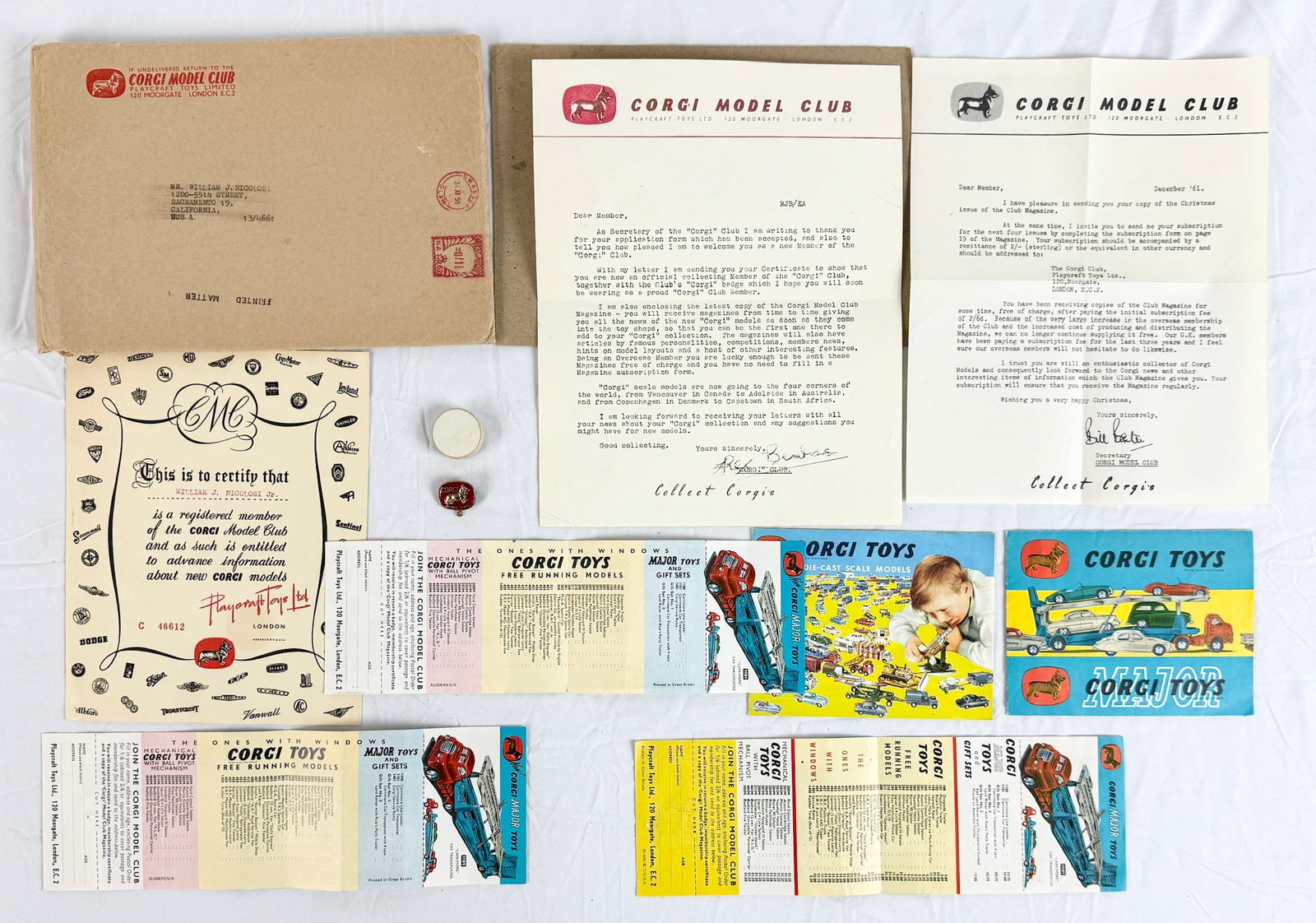 A Collection of Vintage Dinky and Corgi Toy Club Ephemera (1 of 2)