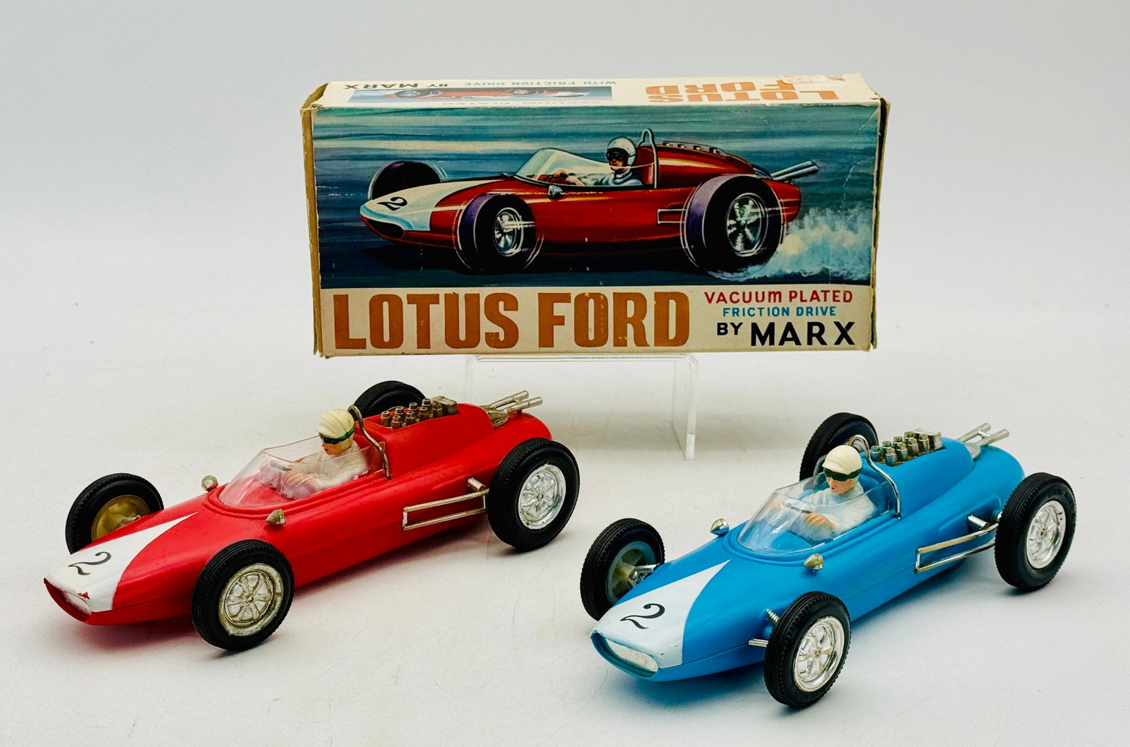2 Marx Lotus Ford Friction Drive Cars with Box (1 of 3)