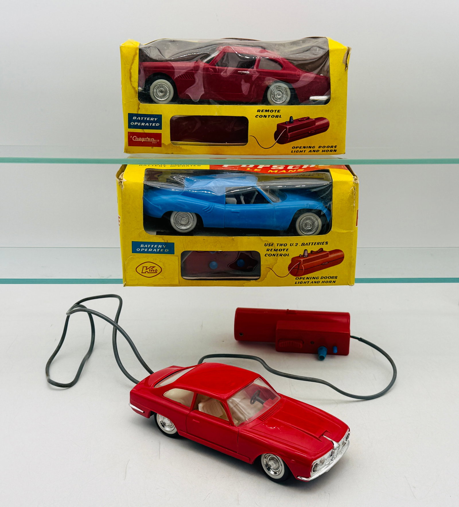 3 Cragstan and King Battery Operated Remote Control Sports Cars (1 of 3)