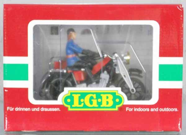 LGB 20030 MOTORCYCLE INSPECTION CAR: G ga, orig box & inserts, C9.