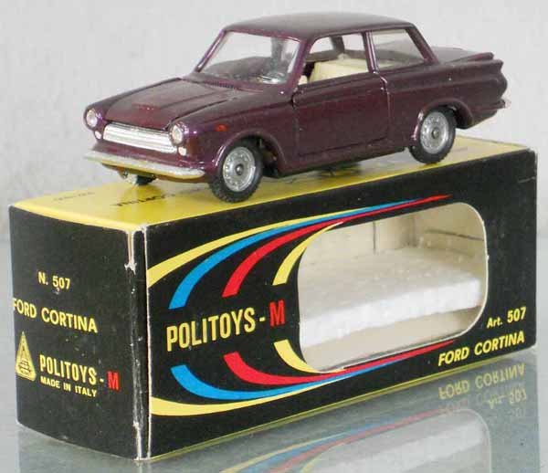 POLITOYS 507 FORD CORTINA: orig box, C9.
