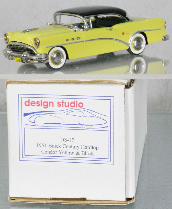 DESIGN STUDIO 1954 BUICK CENTURY: white metal, orig box & insert, C9.