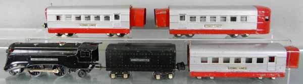 LIONEL TRAIN SET: O ga, 289E loco, 2689T tender, 2 #1701 Pullmans, 1702 obsv, C5.