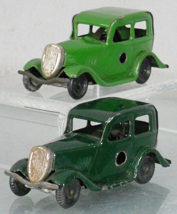 2 MINIC 1M FORD SALOONS: windups working, C5-6.