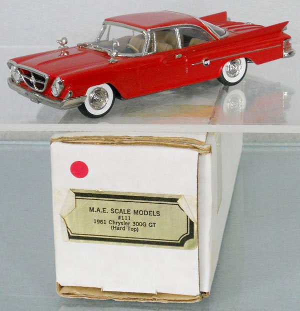 MAE 1961 CHRYSLER 300G GT: white metal, orig box, C9.